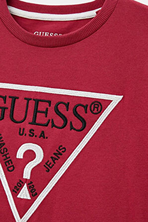 Guess Çocuk Kırmızı Üçgen Logolu T-Shirt