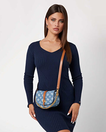 Guess Kuba Top Zincirli Omuz Çantası