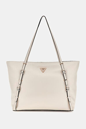 Kadın LEVIA Toka Detaylı Shopper Çanta - Krem  | undefined