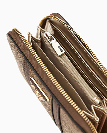 Guess Noreen Slg Medium Monogram Desenli Cüzdan