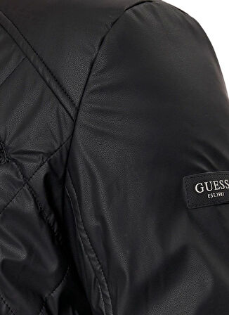 Guess Siyah Erkek Mont M4YL16WFHD0JBLK QUILTED BIKER STR