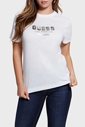 Guess Bayan T Shirt W4YI35 KC8T0 G011