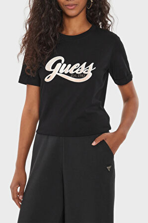 Guess Bayan T Shirt W4YI09 JA914 JBLK