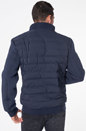 Erkek QUILTED JACKET Şişme Mont - Lacivert | XL