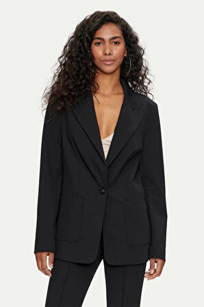 Guess Kadın Tek Göğüslü Blazer Ceket