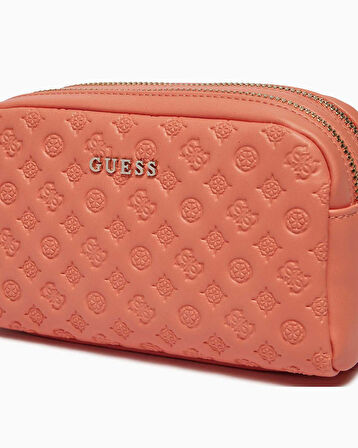 Guess Double Zip Makyaj Çantası