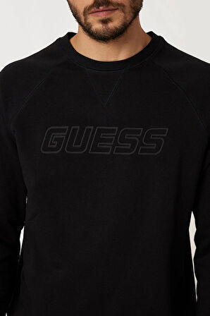 Erkek NEW ALDWIN CN Önü Logolu Sweatshirt - Siyah  | M