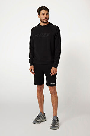 Erkek NEW ALDWIN CN Önü Logolu Sweatshirt - Siyah  | XL