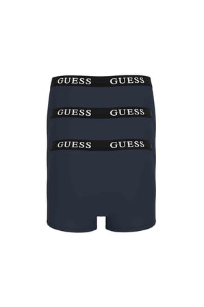 Erkek Placed Logo 3'lü Boxer - Lacivert | M