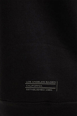 Guess Erkek Logolu Siyah Sweatshirt