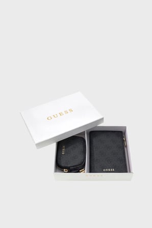 Guess Logolu Çanta ve Cüzdan Hediye Seti GFBOXWP6402 Kadın HEDİYE SETİ GFBOXW P6402 CLO ANTRASİT