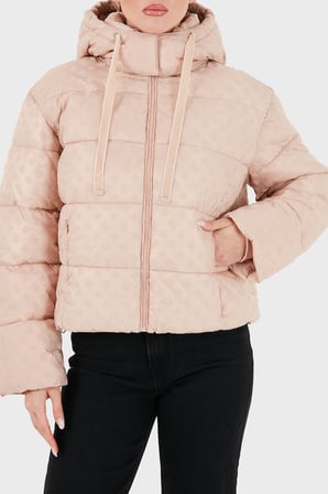 Guess New Daisy Kapitoneli Regular Fit Kapüşonlu Suya Dayanıklı Mont W6BL56W4195 Kadın MONT W6BL56 W4195 G6I6 GÜL KURUSU