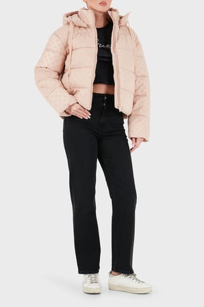 Guess New Daisy Kapitoneli Regular Fit Kapüşonlu Suya Dayanıklı Mont W6BL56W4195 Kadın MONT W6BL56 W4195 G6I6 GÜL KURUSU