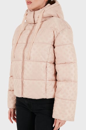 Guess New Daisy Kapitoneli Regular Fit Kapüşonlu Suya Dayanıklı Mont W6BL56W4195 Kadın MONT W6BL56 W4195 G6I6 GÜL KURUSU
