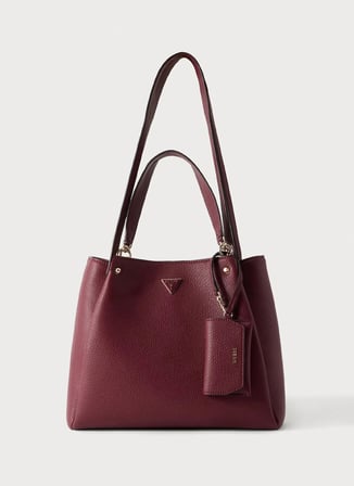Guess Tote Çanta, Standart, Bordo