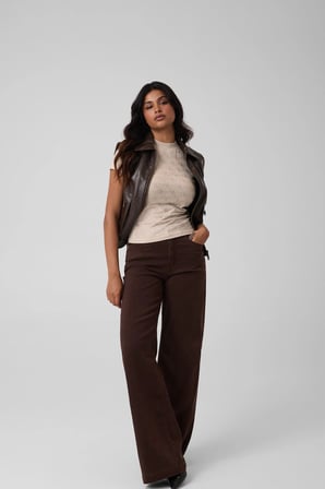 Mock Kadın Slim Fit T-Shirt