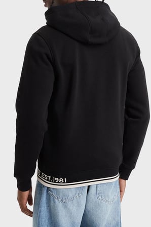 Guess Ls Classic Pamuklu Kapüşonlu Yaka Fermuarlı Sweat M6BQ48K6168 Erkek SWEAT M6BQ48 K6168 JBLK SİYAH