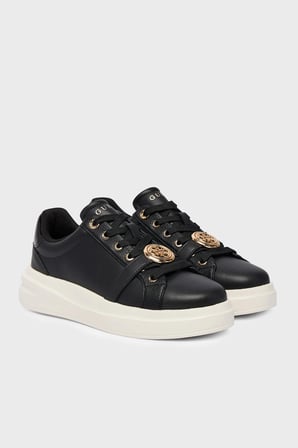 Guess Erizo Logolu Deri Sneaker Ayakkabı FLFEZOLEA12 Kadın AYAKKABI FLFEZO LEA12 BLACK SİYAH