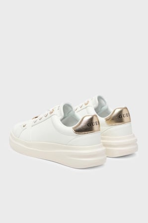 Guess Erizo Logolu Deri Sneaker Ayakkabı FLFEZOLEA12 Kadın AYAKKABI FLFEZO LEA12 WHIPL BEYAZ-GOLD