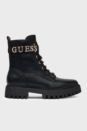 Guess Ficki Kalın Tabanlı Logolu Bot FLFFICELE10 Kadın BOT FLFFIC ELE10 BLKBR SİYAH