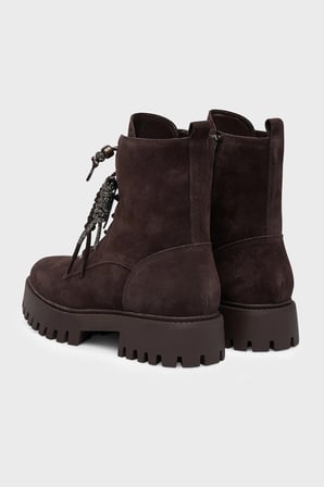 Guess Fizzle Süet Deri Bot FLFFIZSUE10 Kadın BOT FLFFIZ SUE10 BROWN KAHVE-KREM