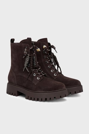 Guess Fizzle Süet Deri Bot FLFFIZSUE10 Kadın BOT FLFFIZ SUE10 BROWN KAHVE-KREM