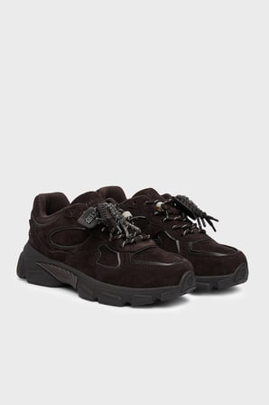 Guess Irrina Logolu Süet Sneaker Ayakkabı FLFIRRSUE12 Kadın AYAKKABI FLFIRR SUE12 BROBR KAHVE