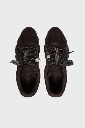 Guess Irrina Logolu Süet Sneaker Ayakkabı FLFIRRSUE12 Kadın AYAKKABI FLFIRR SUE12 BROBR KAHVE