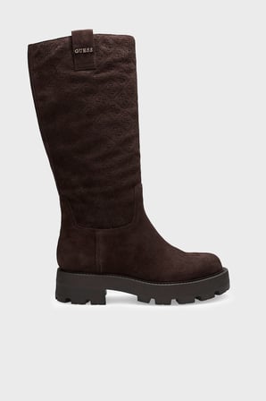 Guess Yailyn Hakiki Deri Logolu Çizme FLFL2YSUE11 Kadın ÇİZME FLFL2Y SUE11 BROWN KAHVE-KREM