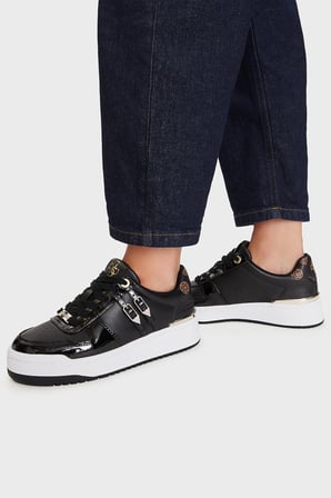 Guess Maggnet Logolu Sneaker Ayakkabı FLFMAGELE12 Kadın AYAKKABI FLFMAG ELE12 BLACK SİYAH