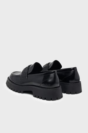 Guess Gorizia 4G Logolu Loafer Ayakkabı FMFGORLEA14 Erkek AYAKKABI FMFGOR LEA14 BLACK SİYAH