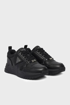 Guess Helado Logolu Sneaker Ayakkabı FMFHELELL12 Erkek AYAKKABI FMFHEL ELL12 BLACK SİYAH