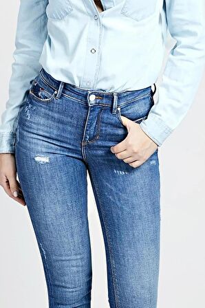 Guess Kadın Denim Pantolon W1RA93D46A4