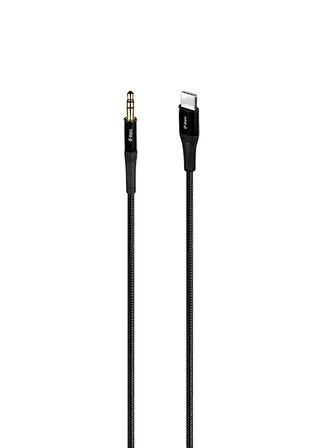 Ttec 2AK03 Aux - USB-C Siyah Ses Kablosu