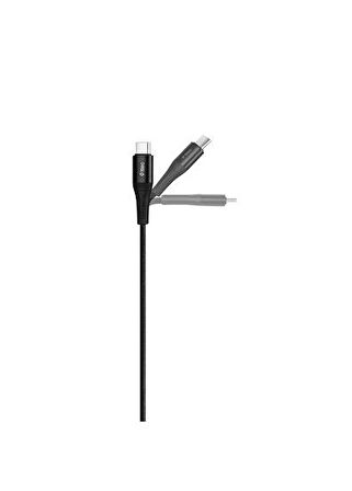 Ttec 2AK03 Aux - USB-C Siyah Ses Kablosu