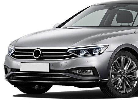 S-Dizayn VW Passat B8.5 Krom Far Üzeri Çıta Seti 3 Parça 2019 ve Üzeri S-Dizayn