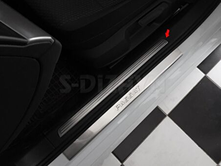 S-Dizayn VW Passat B8.5 Krom İç Kapı Eşiği 4 Parça 2019 ve Üzeri S-Dizayn