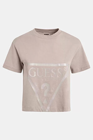 Guess Adele Crop Kadın Pembe T-Shirt