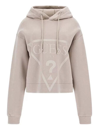 Guess Kadın Üçgen Logolu Scuba Sweatshi̇rt