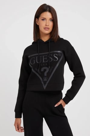 Kadın New Alisa Aktif Scuba Sweatshirt - Siyah | XL