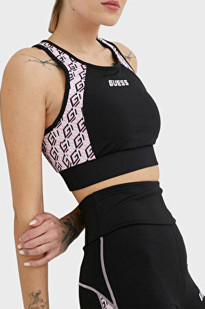 Guess Siyah Sporcu Sütyeni V3RP04MC03W DEBRA ACTIVE TOP - RECY