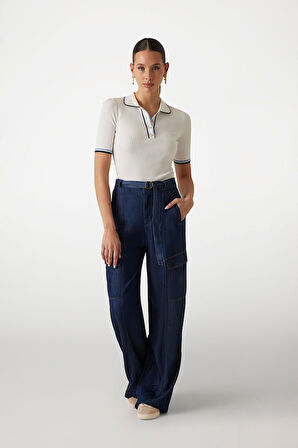 Kadın Thalia Polo T-Shirt - Beyaz | S