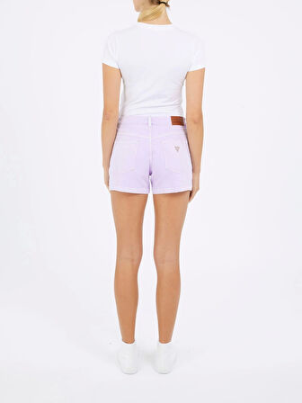 Guess Jeans GJ HIGHWAIST MOM SHORT Kadın Lila Şort W5GD0SD5M62-GJPR