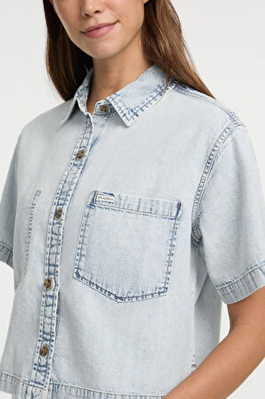 Guess Kadın Gömlek-W5GH0FD5M83