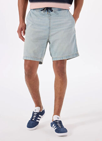 Erkek Regular Fit Desenli Denim Şort M5GD35D5M51GAL1 GJ JOGGER DENIM S