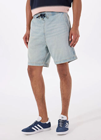 Erkek Regular Fit Desenli Denim Şort M5GD35D5M51GAL1 GJ JOGGER DENIM S