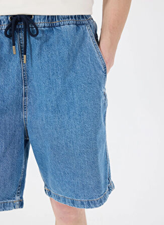 Erkek Regular Fit Desenli Denim Şort M5GD35D5M54GAM1 GJ JOGGER DENIM S