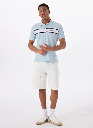 Guess Jeans Desenli Çok Renkli Erkek Polo T-Shirt M5GP29KCJV1F7AO GJ SS STRIPED EMBR