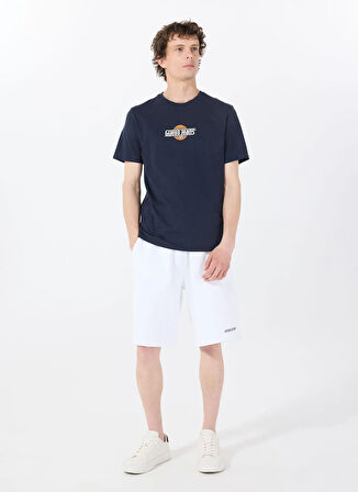 Guess Jeans Bisiklet Yaka Desenli Lacivert Erkek T-Shirt M5GI23K8HM0A71W GJ SS CN SLIM SUNS