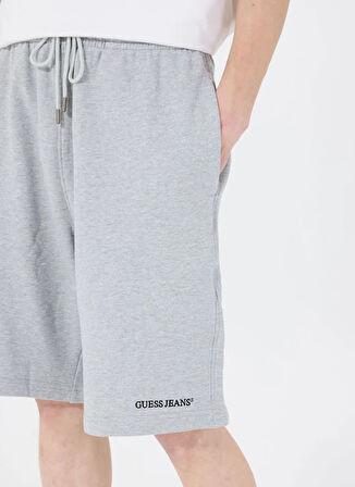 Gri Erkek Loose Fit Desenli Sweat Şort M5GD49KCPR1H90Z GJ REG EMBRO SHORT